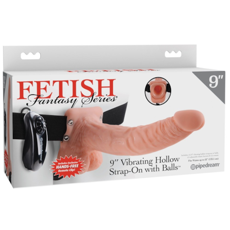 FF Hollow Strap On z wibracjami dł. 24cm