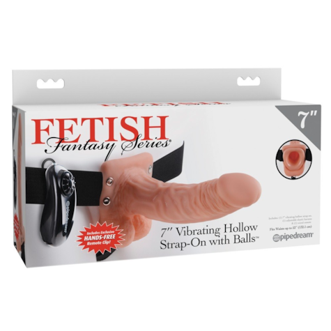 FF Hollow Strap On z wibracjami dł. 19cm