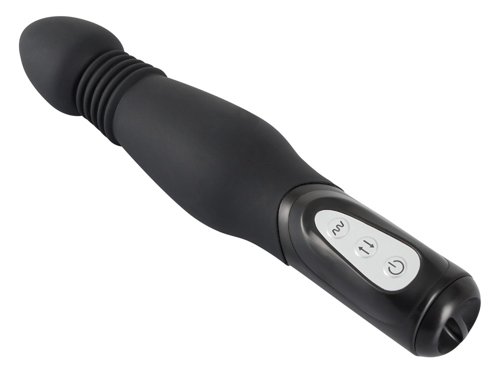 Wibrator analny silikonowy z funkcją pchnięcia 23,5 cm — zdjęcie 4