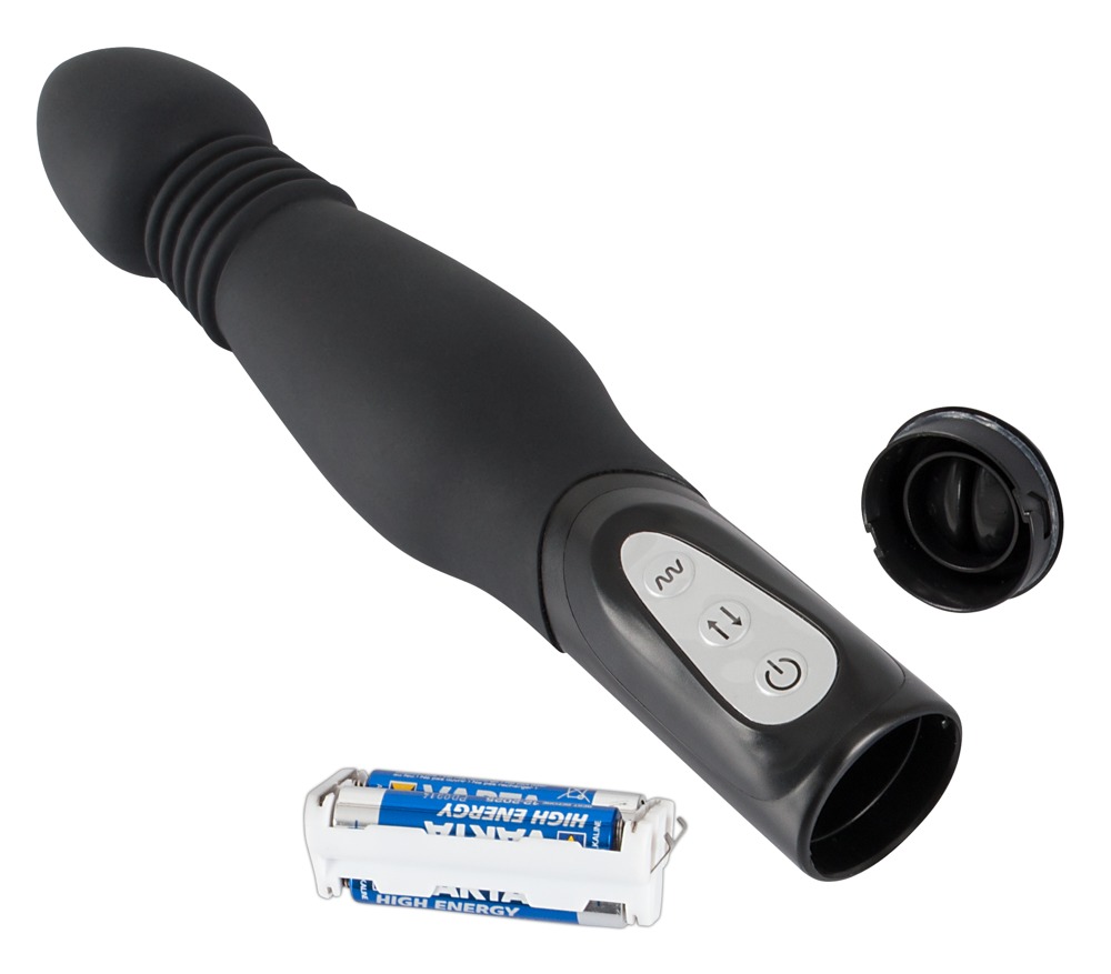 Wibrator analny silikonowy z funkcją pchnięcia 23,5 cm — zdjęcie 6