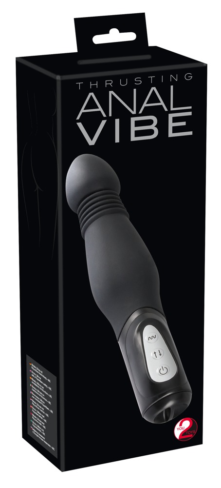You2Toys - Wibrator analny silikonowy z funkcj¹ pchniêcia 23,5 cm