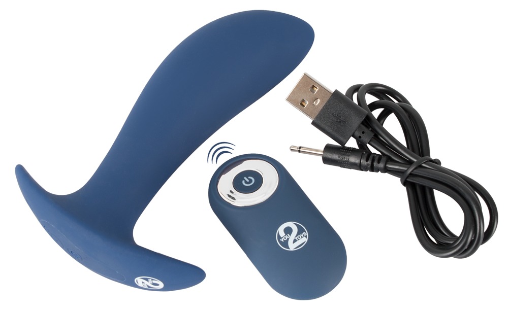 Korek analny silikonowy z wibracjami 12 cm — zdjęcie 8