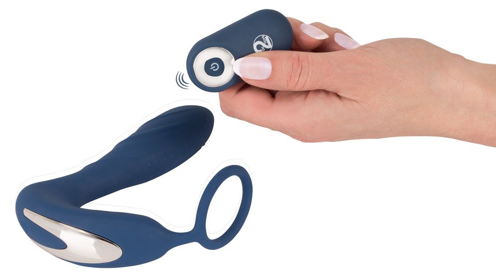 Masażer Prostaty Plug z pilotem niebieski — zdjęcie 8