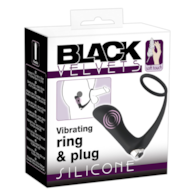 Black Velvets Pierścień i korek z wibracjami