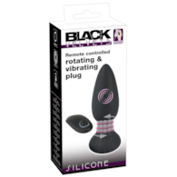 Korek analny silikonowy z rotacjami 14 cm Black Velvets