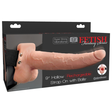 Strap on Fetish Fantasy z wibracjami dł. 25,4cm