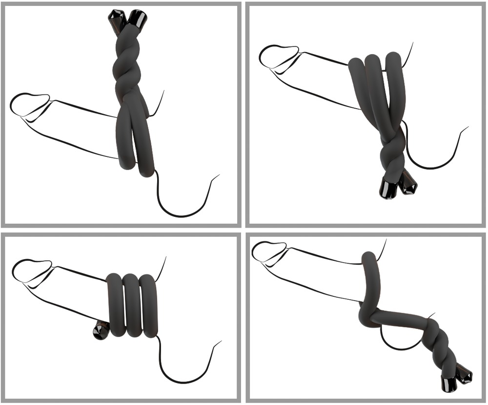 BK bendable cock & ball ring — zdjęcie 3