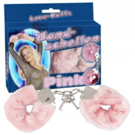 Kajdanki z futerkiem - Love-Cuffs różowe