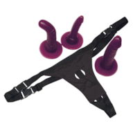 Bad Kitty Strap-On zestaw fioletowy
