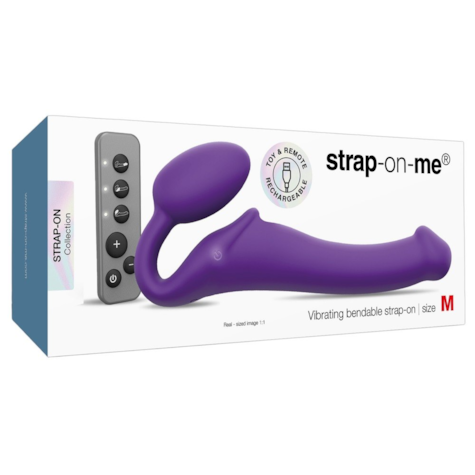 Vibrating Strap-On M Purple