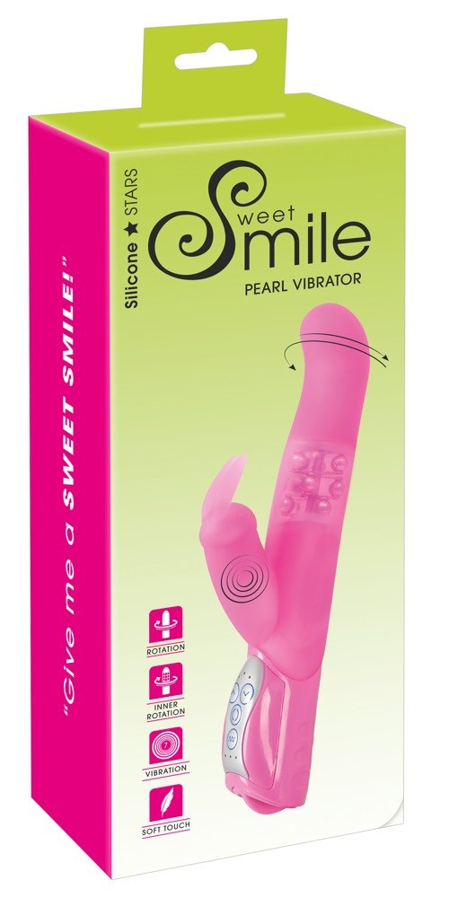 Sweet Smile - Wibrator Smile Pearly Bunny ró¿owy