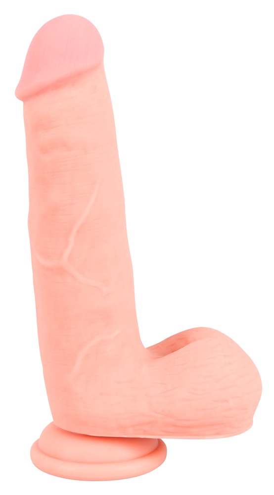 Dildo silikonowe medyczne z przyssawką 20 cm — zdjęcie 2