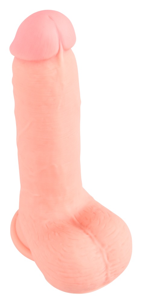 Dildo silikonowe medyczne z przyssawką 20 cm — zdjęcie 3