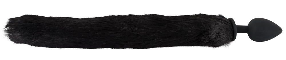 Korek analny silikonowy z ogonem 9,3 cm i kocie uszy Bad Kitty — zdjęcie 4