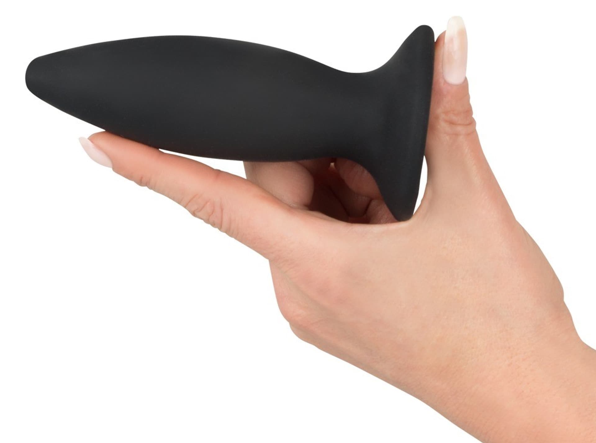 Korek analny silikonowy z wibracjami 12,5 cm Black Velvets — zdjęcie 5
