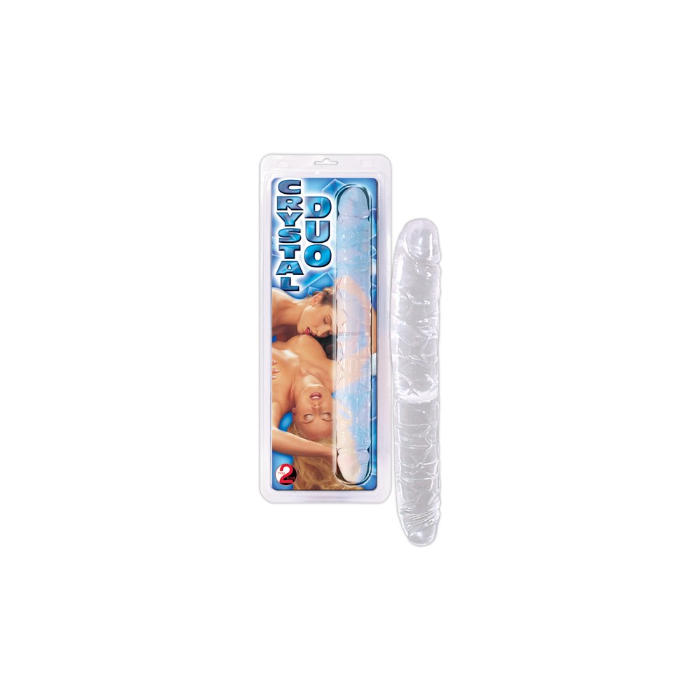Dildo dwustronne 34 cm Crystal Clear — zdjęcie 6