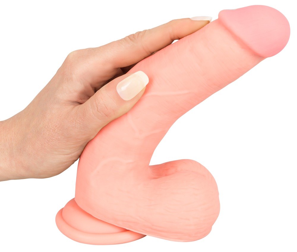 Dildo silikonowe medyczne z przyssawką 20 cm — zdjęcie 6