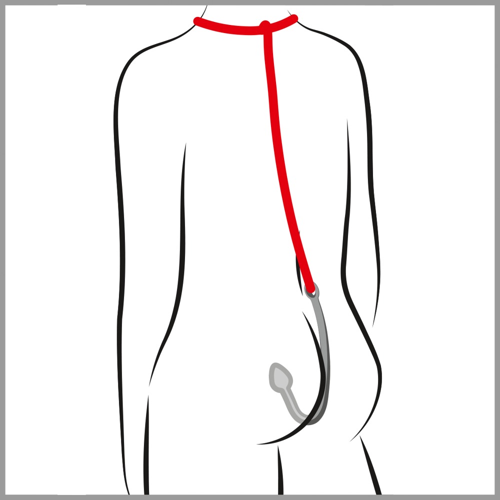 Korek analny aluminiowy Bondage Hook 24 cm — zdjęcie 6
