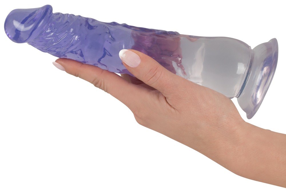 Dildo z przyssawką 22,5 cm Crystal Clear — zdjęcie 7