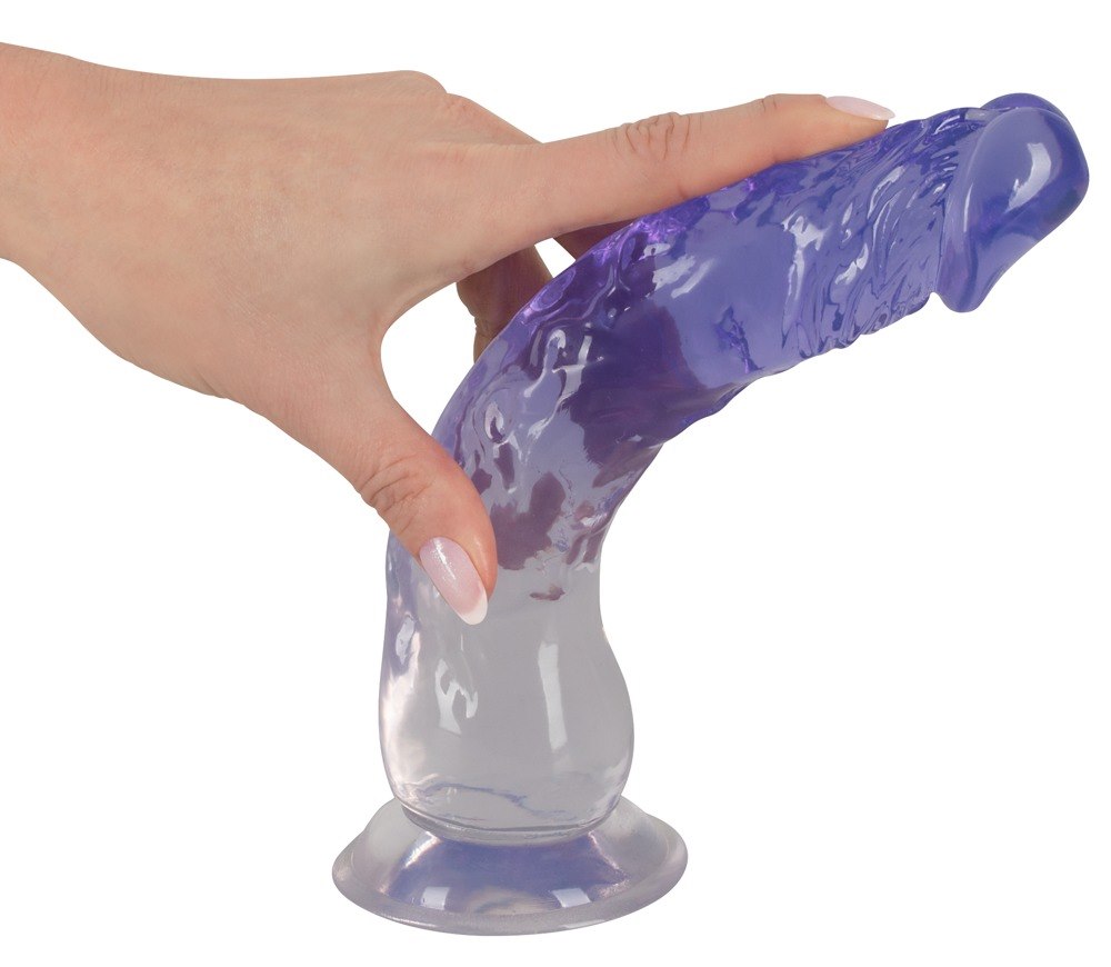 Dildo z przyssawką 22,5 cm Crystal Clear — zdjęcie 8