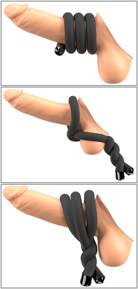 BK bendable cock & ball ring — zdjęcie 10