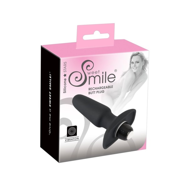 Korek analny silikonowy z wibracjami 10 cm Sweet Smile — zdjęcie 10