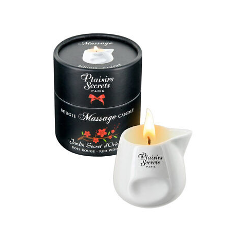 Świeca do masażu Sekwoja 80 ml Plaisir Secret