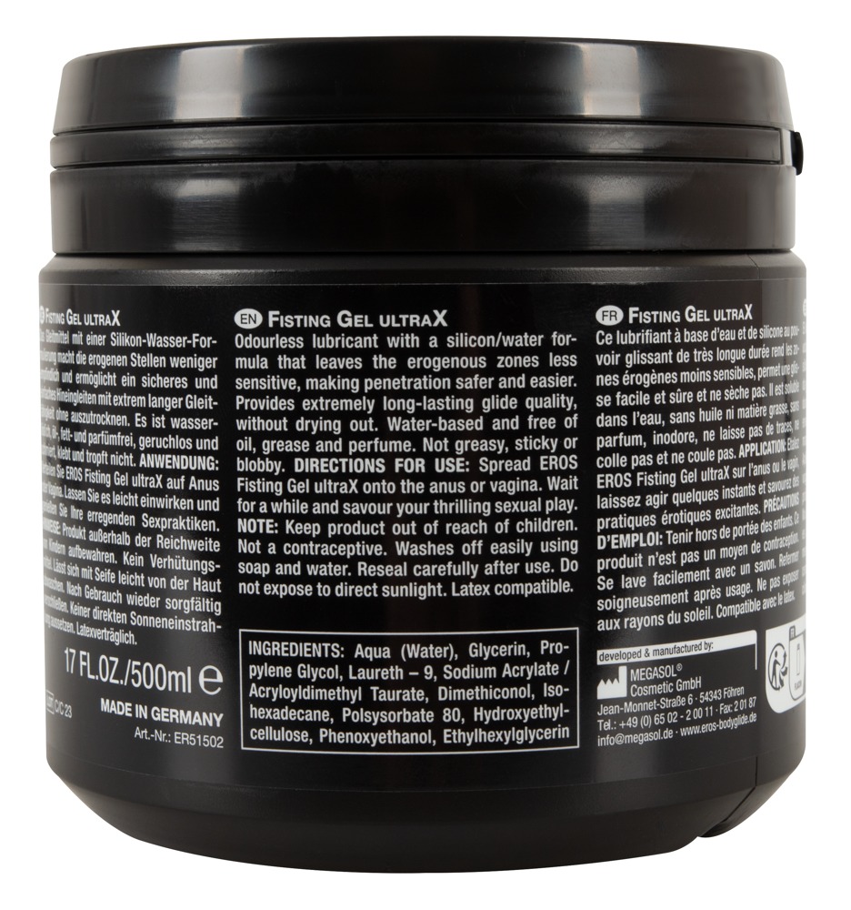 Żel do fistingu UltraX 500ml Eros — zdjęcie 3