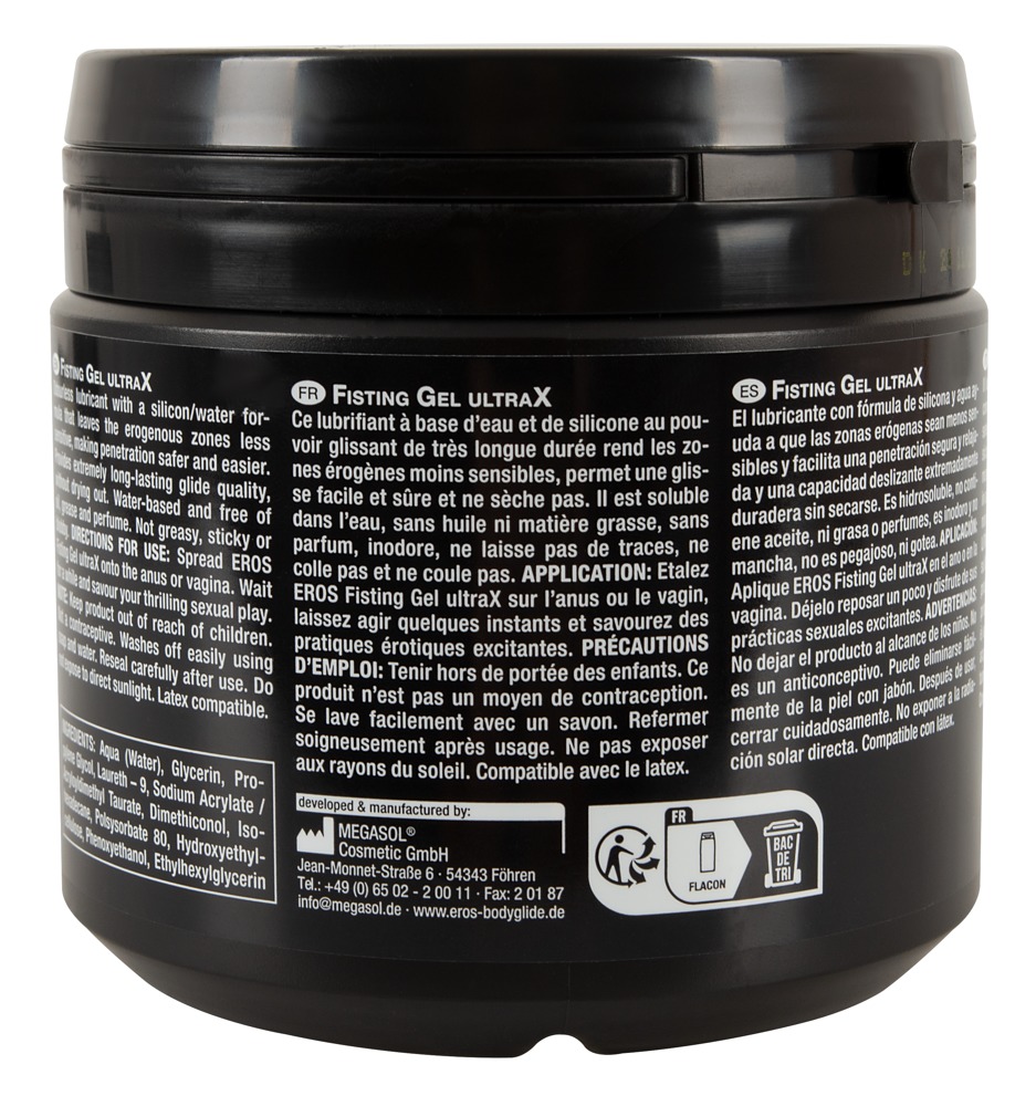 Żel do fistingu UltraX 500ml Eros — zdjęcie 4
