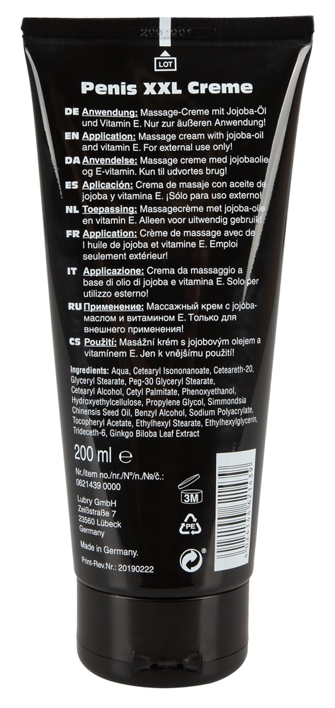 Krem na powiększenie penisa 200 ml Penis-XXL — zdjęcie 2