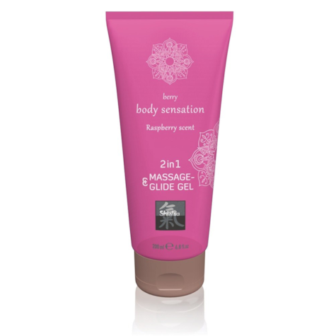 Olejek do masażu 2w1 Malina 200ml Shiatsu