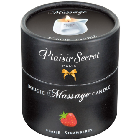 Świeca do masażu Truskawka 80 ml Plaisir Secret