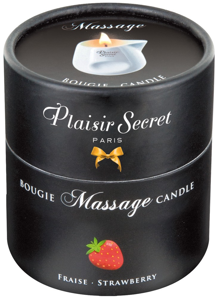 Świeca do masażu Truskawka 80 ml Plaisir Secret