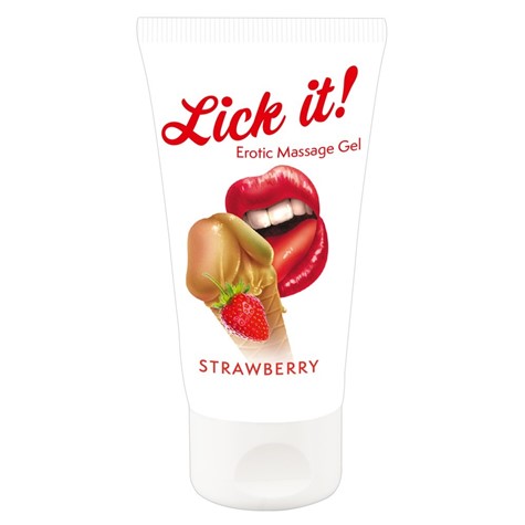 Żel do masażu Truskawka 50ml Lick-it