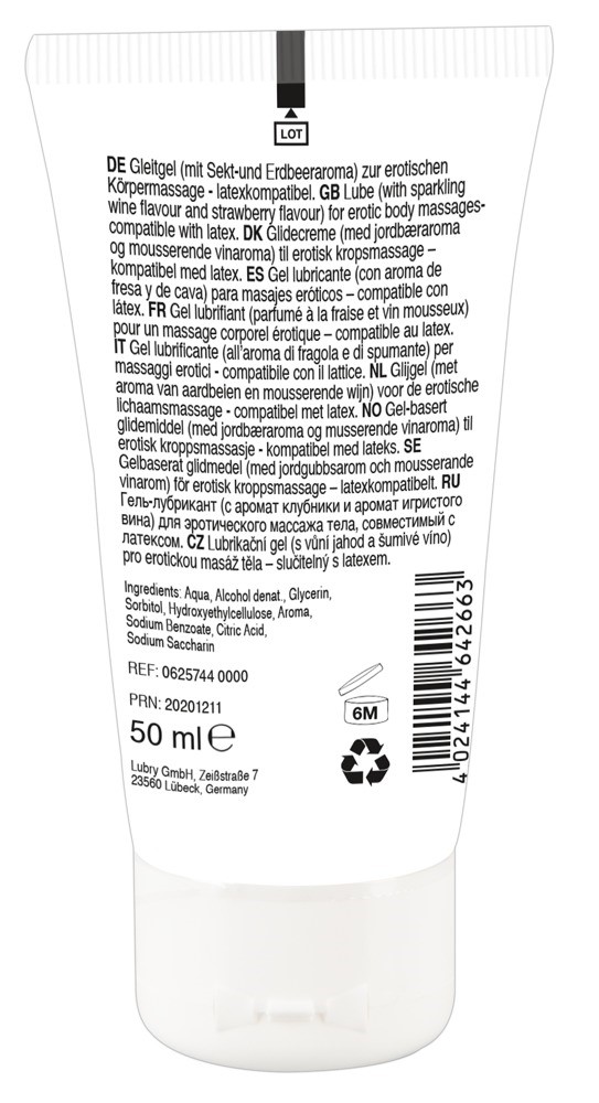 Żel do masażu Musujące wino i truskawka 50ml Lick-it — zdjęcie 2