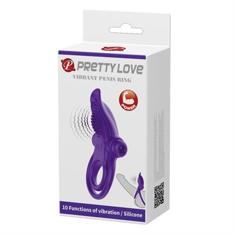 Pretty Love Vibro Penis Ring Purple