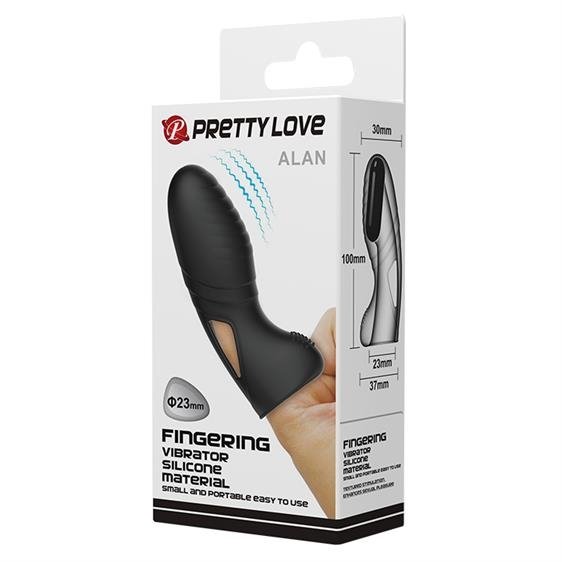 Pretty Love Alan Finger Vibrator Black