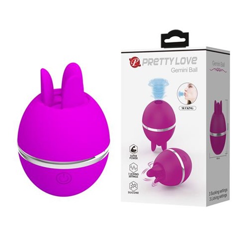 Pretty Love Vibrating Gemini Ball Purple