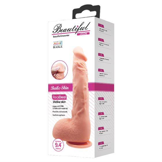 Beautiful Encounter Jason  Real Dildo 24cm Flesh