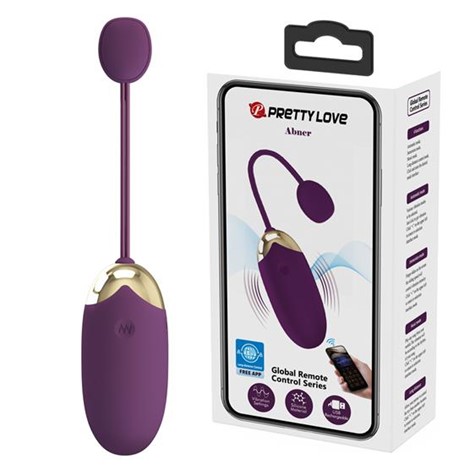 Pretty Love Abner mobile APP control Vibro Egg Purple 
USB