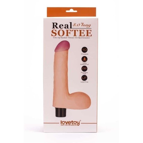 Reel Softee Vibrator with balls Flesh 8,0 