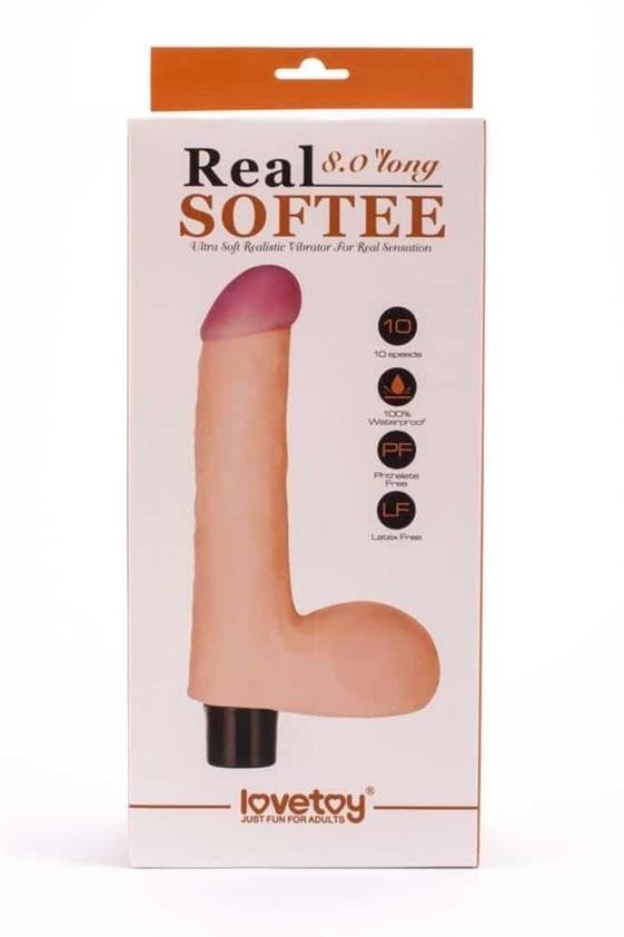 Reel Softee Vibrator with balls Flesh 8,0 