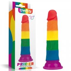 Prider Dildo 7.0' Colorful