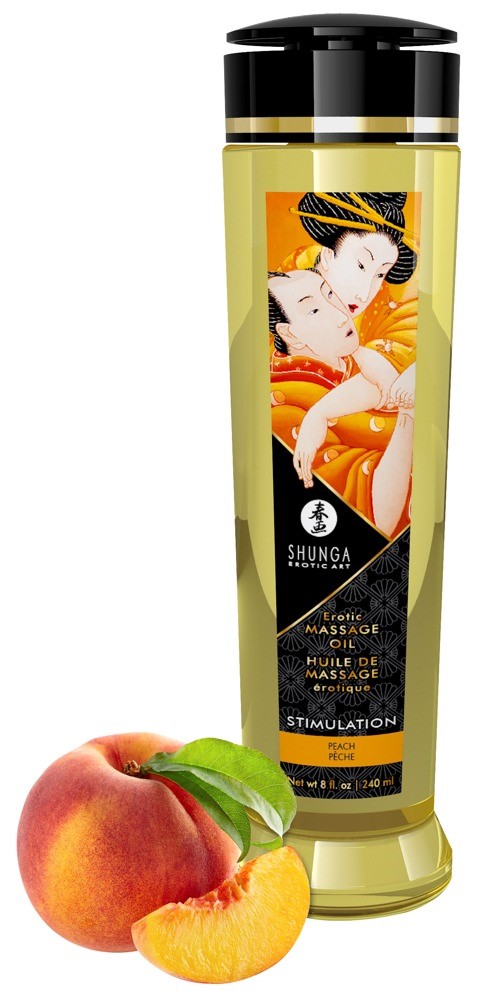 Olejek do masażu Stimulation Peach 240ml Shunga