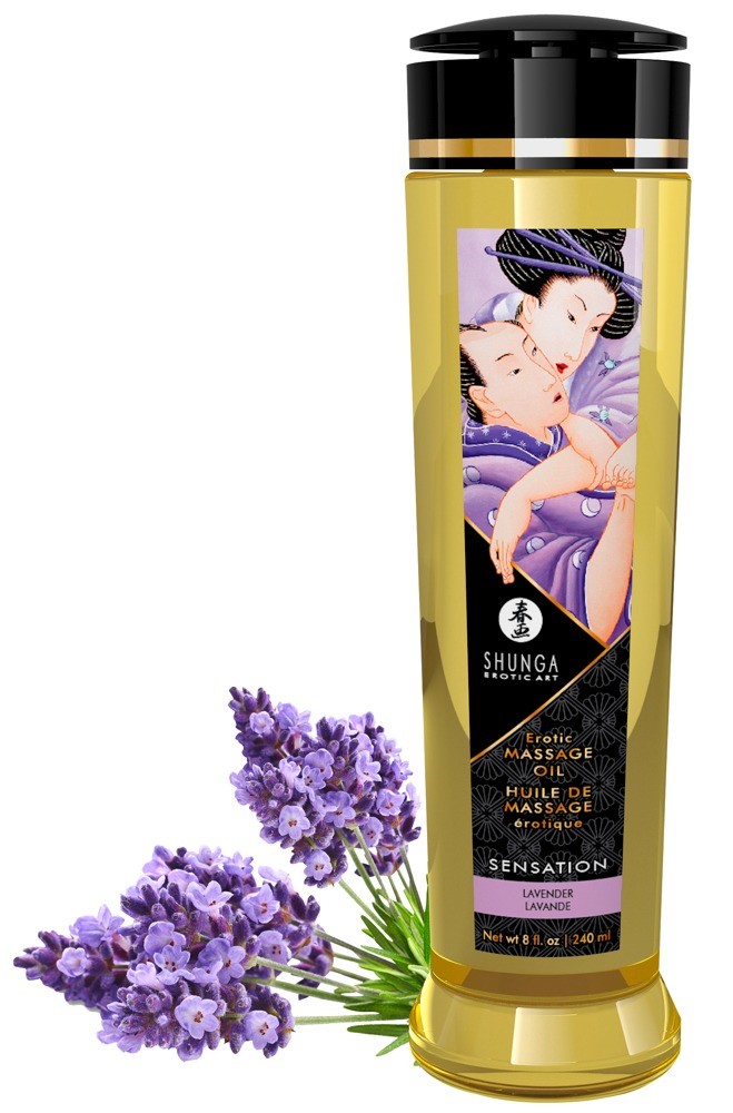 Olejek do masażu Sensation Lavender 240ml Shunga