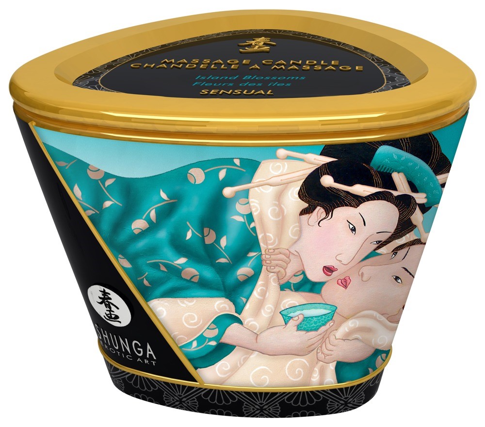Świeca do masażu Islands Blossoms 170ml Shunga — zdjęcie 2