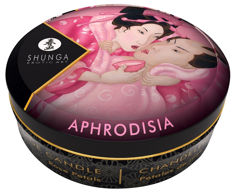 Świeca do masażu Aphrodisia Rose Petals 30ml Shunga — zdjęcie 2