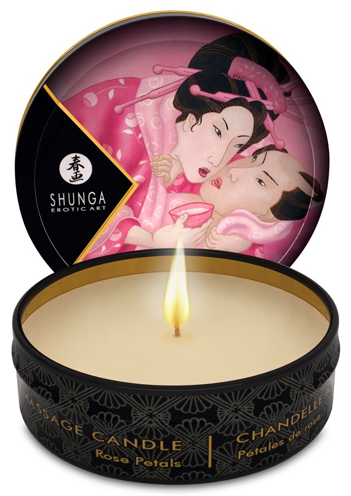 wieca do masa¿u Aphrodisia Rose Petals 30ml Shunga