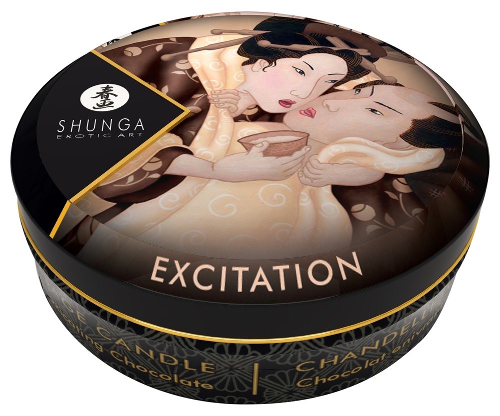 Świeca do masażu Excitation Intoxicating Chocolate 30ml Shunga — zdjęcie 2