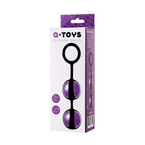 A-TOYS, Vaginal balls, ABS plastic, Purple, O 3.5 cm